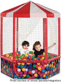 Children in ball pit